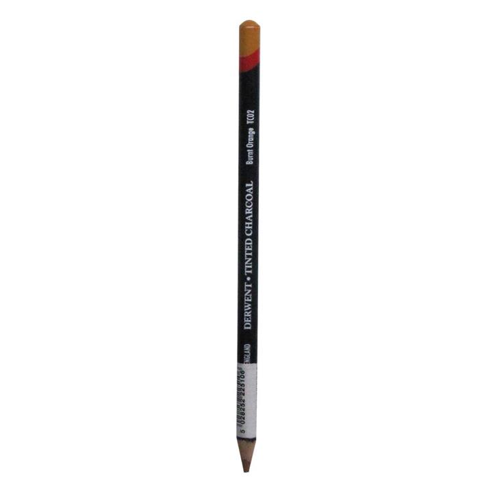 مداد کنته قهوه ای Burnt Orange درونت TC02 Derwent Charcoal Pencil